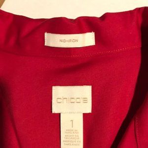 Chico's Button Up Long Sleeve Collared Shirt